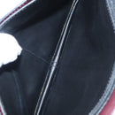 BALLY Clutch Bag Leather 3Set Black Auth ti2300-8