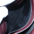 BALLY Clutch Bag Leather 3Set Black Auth ti2300-9