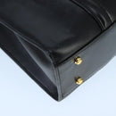 BALLY Shoulder Bag Leather Black Gold Auth ti2301-14