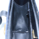 BALLY Shoulder Bag Leather Black Gold Auth ti2301-19