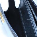 BALLY Shoulder Bag Leather Black Gold Auth ti2301-20