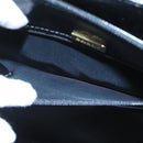 BALLY Shoulder Bag Leather Black Gold Auth ti2301-21