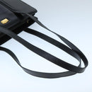 BALLY Shoulder Bag Leather Black Gold Auth ti2301-7