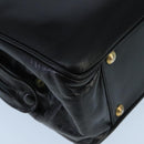 BALLY Hand Bag Leather Black Gold Auth ti2302-9