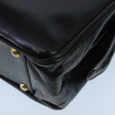BALLY Hand Bag Leather Black Gold Auth ti2302-15