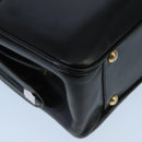 BALLY Hand Bag Leather Black Gold Auth ti2302-16