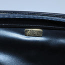 BALLY Hand Bag Leather Black Gold Auth ti2302-17