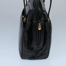 BALLY Hand Bag Leather Black Gold Auth ti2302-4