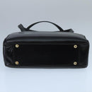 BALLY Hand Bag Leather Black Gold Auth ti2302-5
