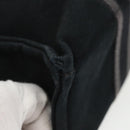 HERMES Fourre Tout PM Hand Bag Canvas Black Silver Auth ti2320-14