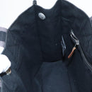 HERMES Fourre Tout PM Hand Bag Canvas Black Silver Auth ti2320-19