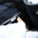 HERMES Fourre Tout PM Hand Bag Canvas Black Silver Auth ti2320-12