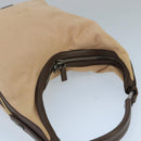 GUCCI Shoulder Bag Canvas Beige Brown Silver 001 4288 Auth ti2331-6