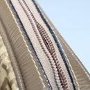 FENDI Zucchino Canvas Shoulder Bag Coated Canvas Brown Auth ti2336-10