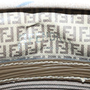 FENDI Zucchino Canvas Shoulder Bag Coated Canvas Brown Auth ti2336-19