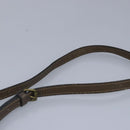 FENDI Zucchino Canvas Shoulder Bag Coated Canvas Brown Auth ti2336-14