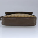 FENDI Zucchino Canvas Shoulder Bag Coated Canvas Brown Auth ti2336-5