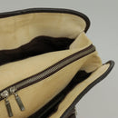 BURBERRY Black label Hand Bag Canvas White Silver Auth ti2347-25