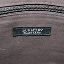BURBERRY Black label Hand Bag Canvas White Silver Auth ti2347-29
