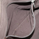 BURBERRY Black label Hand Bag Canvas White Silver Auth ti2347-12