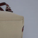 BURBERRY Blue Label Hand Bag Canvas Beige Red Auth ti2349-14