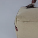 BURBERRY Blue Label Hand Bag Canvas Beige Red Auth ti2349-15