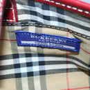 BURBERRY Blue Label Hand Bag Canvas Beige Red Auth ti2349-10