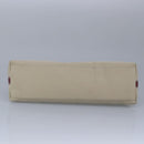 BURBERRY Blue Label Hand Bag Canvas Beige Red Auth ti2349-5