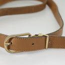 Christian Dior Honeycomb Canvas Shoulder Bag PVC Leather Beige Gold Auth ti2353-10