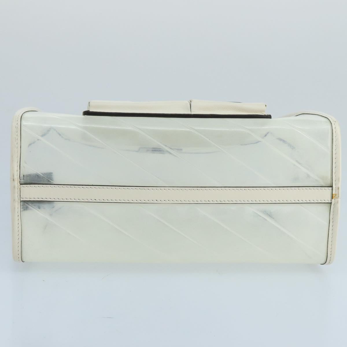 FENDI Bag Cover Vinyl Clear White Auth ti2354