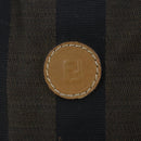 FENDI Pecan Canvas Boston Bag Coated Canvas Khaki Brown Auth ti2355-17