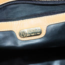 FENDI Pecan Canvas Boston Bag Coated Canvas Khaki Brown Auth ti2355-18