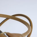 FENDI Pecan Canvas Boston Bag Coated Canvas Khaki Brown Auth ti2355-8