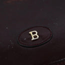 BALLY Shoulder Bag Leather Wine Red Auth ti2361-10