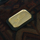 BALLY Hand Bag Canvas Green Brown Auth ti2363-17