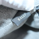BALLY Hand Bag Canvas Green Brown Auth ti2363-12