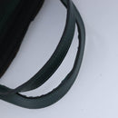 BALLY Hand Bag Canvas Green Brown Auth ti2363-7