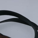 BALLY Hand Bag Canvas Green Brown Auth ti2363-8