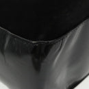 BALLY Shoulder Bag Suede Leather Black Silver Auth ti2365-9