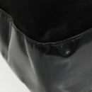 BALLY Shoulder Bag Suede Leather Black Silver Auth ti2365-15