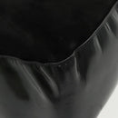 BALLY Shoulder Bag Suede Leather Black Silver Auth ti2365-16