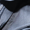 BALLY Shoulder Bag Suede Leather Black Silver Auth ti2365-10