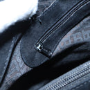 BALLY Shoulder Bag Suede Leather Black Silver Auth ti2365-24