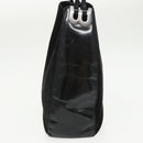 BALLY Shoulder Bag Suede Leather Black Silver Auth ti2365-3