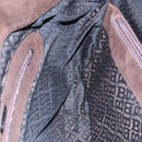 BALLY Shoulder Bag Suede Leather Brown Black Auth ti2366-18