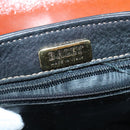 BALLY Shoulder Bag Leather Black Brown Auth ti2367-18