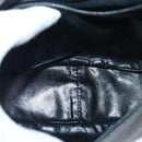 BALLY Shoulder Bag Leather Black Brown Auth ti2367-11