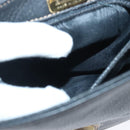 BALLY Shoulder Bag Leather Black Brown Auth ti2367-12