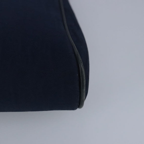 Christian Dior Trotter Canvas Clutch Bag Canvas Navy Auth ti2368