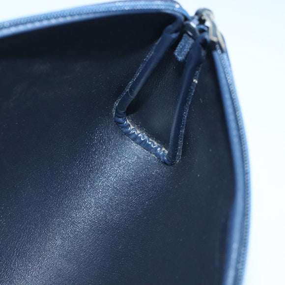 Christian Dior Trotter Canvas Clutch Bag Canvas Navy Auth ti2368